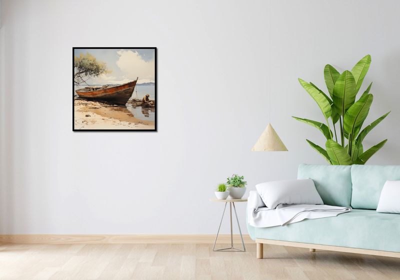 Plakat 70x70cm Spokój Przybrzeża zdjęcie 4