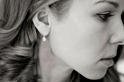 srebrne wiszące kolczyki z perłą na Arena.pl