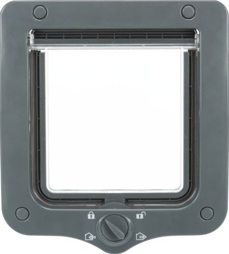 Drzwi klapka kota psa z tunelem Trixie 4-Way szare na Arena.pl