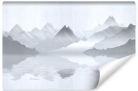 Fototapeta Krajobraz GÓRY We Mgle Jezioro Abstrakcja 180cm x 120cm