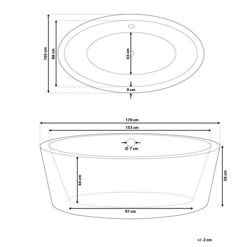 Wanna Wolnostojąca Biała Tintamarre na Arena.pl