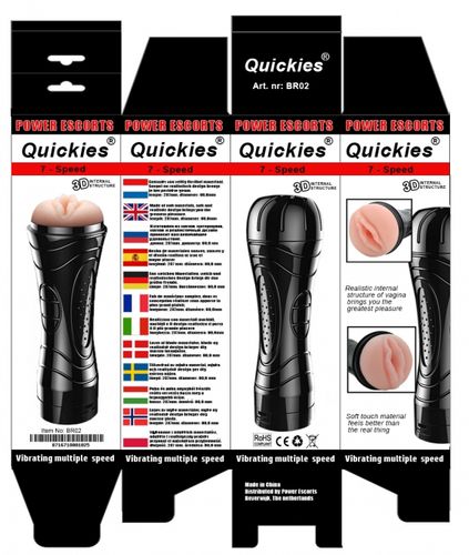 Quickies black vibrating masturbator na Arena.pl