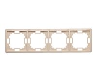 Basic Ramka na 4-moduły BMR4/12 beżowy SIMON