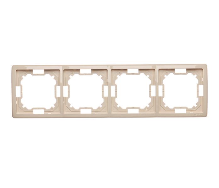 Basic Ramka na 4-moduły BMR4/12 beżowy SIMON zdjęcie 1