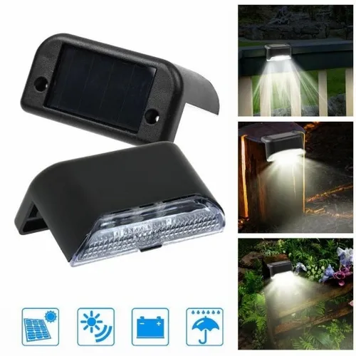 8 Lampki solarne ogrodzenie panelowe gabionowe LED na Arena.pl