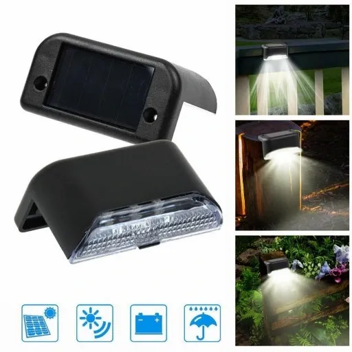 8 Lampki solarne ogrodzenie panelowe gabionowe LED zdjęcie 10