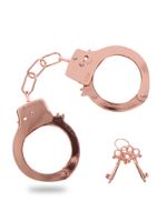 metal handcuffs rose gold
