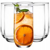 Szklanki wysokie GLASMARK zestaw 6szt na drink koktajl sok 400ml