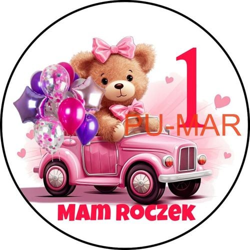 Opłatek na tort Urodziny Roczek Chrzest Miś Misiu na Arena.pl
