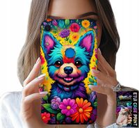 ETUI DO HUAWEI Y6S - KWIACISTE WZORY PIESEK PIES JORK PLECKI