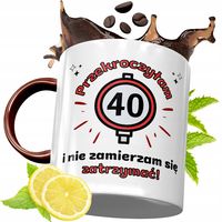 Kubek Bordowy 40 Urodziny Na Urodziny Prezent Z Nadrukiem Ze Zdjęciem