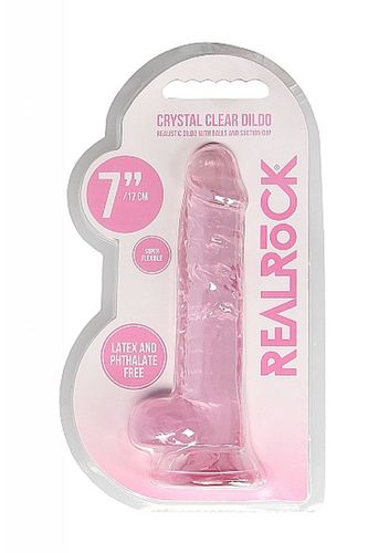 7 / 18 cm Realistic Dildo With Balls   Pink na Arena.pl