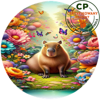 Opłatek waflowy na tort - Kapibara