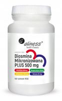 Aliness DIOSMINA Mikronizowana PLUS Hesperydyna 500mg Energia 100 tabletek