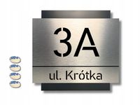 Tabliczka adresowa NUMER | ADRES NA DOM| 25x25cm | CNC | Wycinany | UV