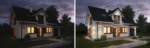 Lampa elewacyjna zewnętrzna ogrodowa 2xGU10 na Arena.pl