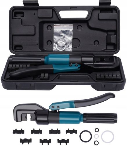 ZACISKARKA HYDRAULICZNA PRASKA DO KABLI PRZEWODÓW MATRYCE 4-70 MM na Arena.pl