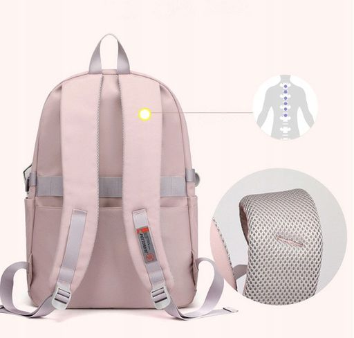 Plecak szkolny różowy (D072) zdjęcie 6