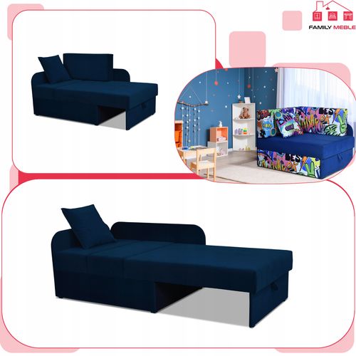 Narożnik dziecięcy Denis rozkładany pojemnik łóżko dla dzieci materac kubuś na Arena.pl