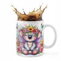 KUBEK CERAMICZNY 330ML DRUK - ZWIERZĘTA MIŚ KOALA