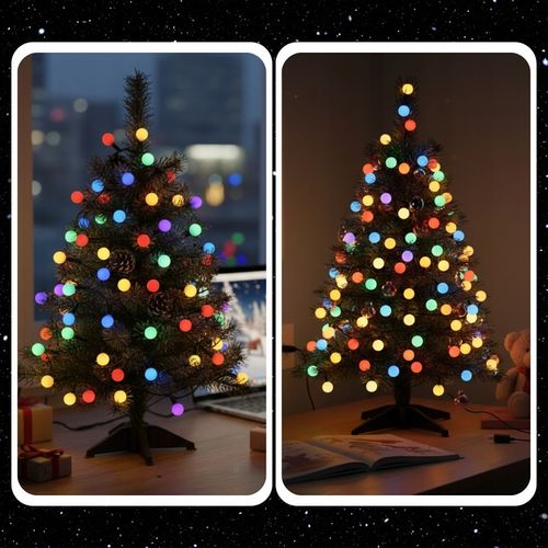 LAMPKI ŚWIĄTECZNE CHOINKOWE KULKI 200LED ZEWNĘTRZNE WEWNĘTRZNE MULTIKOLOR na Arena.pl