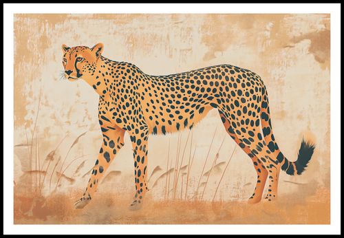 Plakat 91,5x61cm Gepard w Ruchu na Arena.pl