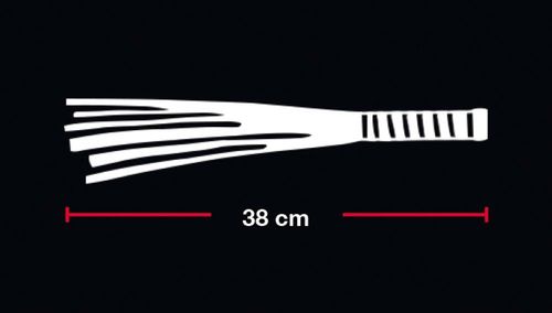 flogger bad kitty czarno czerwony 38 cm na Arena.pl