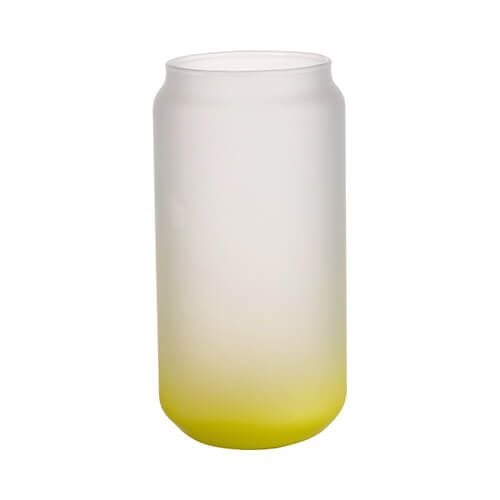 Szklanka 550 ml szroniona do sublimacji - limonkowy gradient zdjęcie 1