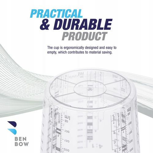 25x KUBEK LAKIERNICZY Z PODZIAŁKĄ 680ml + 3P na Arena.pl