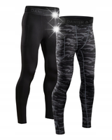 Getry Kompresyjne Męskie DANISH ENDURANCE Legginsy Termoaktywne 2-Pak XL