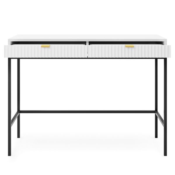 Toaletka Delicious ryflowana biała zdjęcie 4