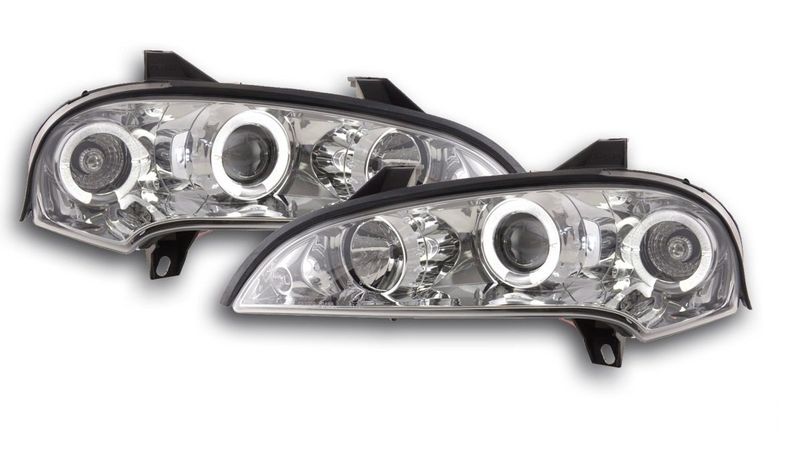 OPEL TIGRA Lampy Soczewkowe CHROM RINGI zdjęcie 1