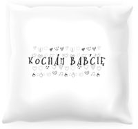 Poduszka Kocham Babcię #01
