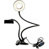 Lampa LED z uchwytem do telefonu selfie mocowana na klips