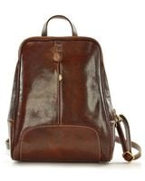 Plecak skórzany włoski MAZZINI - Capri  brązowy