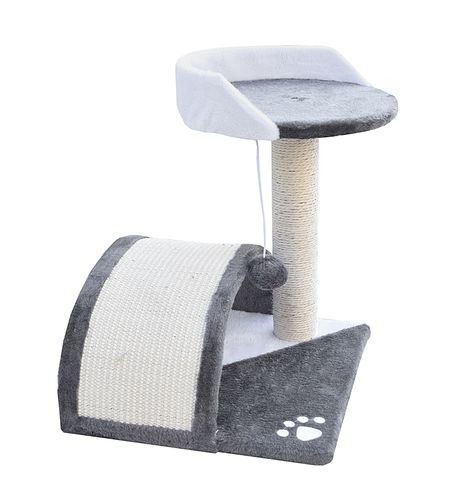 Drapak dla kota Hamak+Budka biało-siwy NOWOŚĆ 17043 na Arena.pl