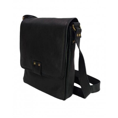 Włoska skórzana listonoszka, raportówka A5 Czarna LP361N na Arena.pl