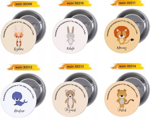 Przypinki buttony pasowanie na pierwszaka TANIO na Arena.pl