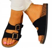 KLAPKI DAMSKIE NA KORKU PROFILOWANE ELEGANCKIE