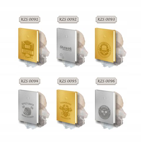 PLANER z imieniem kalendarz dzienny A4 2026 złoty srebrny z grawerem na Arena.pl