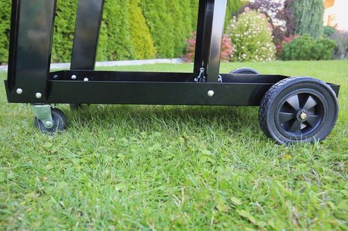 WÓZEK SPAWALNICZY DO SPAWANIA Z PÓŁKĄ NA BUTLĘ 3 PÓŁKI MOBILNY UDŹWIG 60 KG na Arena.pl