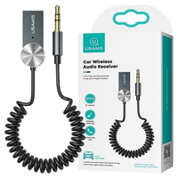 usams adapter audio bluetooth 5.0usb-aux szary/tarnish sj464jsq01