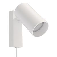 Ścienna lampa minimalistyczna Mono 7787 biała tuba spot do holu