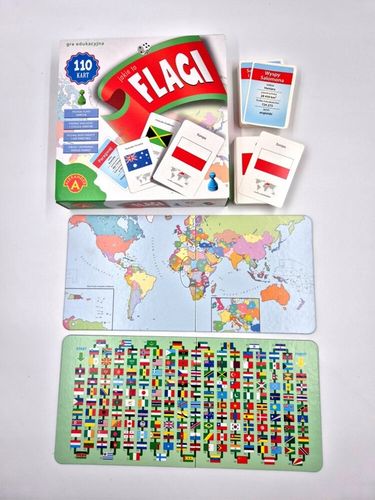 GRA PLANSZOWA JAKIE TO FLAGI gra planszowa dla dzieci +7 lat na Arena.pl