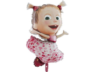 Balon foliowy "Masza w sukience", 24 cale [balon na hel]