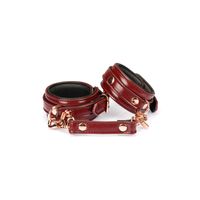 kajdanki wine red narrow wrist cuffs liebe seele