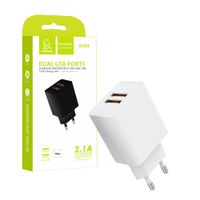 Denmen Ładowarka sieciowa DC02 2XUSB 2.1A 10W Biały  DC02W