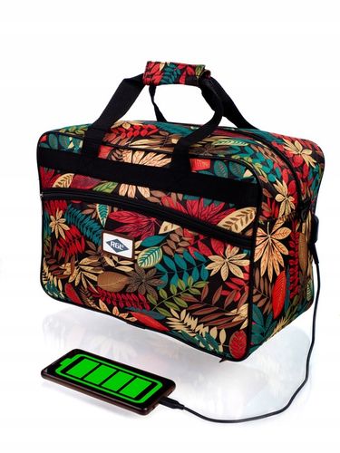 Torba bagaż podręczny do samolotu 40x30x20 USB na Arena.pl