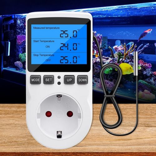 TERMOSTAT ELEKTRONICZNY REGULATOR TEMPERATURY GNIAZDO SIECI 230V max. 3680W na Arena.pl