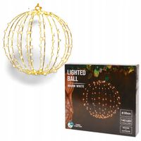 Kula świetlna Wielokolorowa LED Ø 30 cm Ciepła Biała